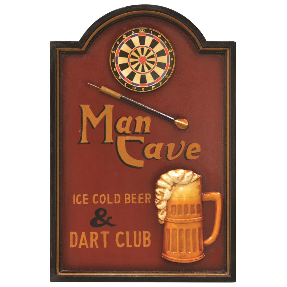 Wall Plaque Man Cave - Darts Club, 9315455400208