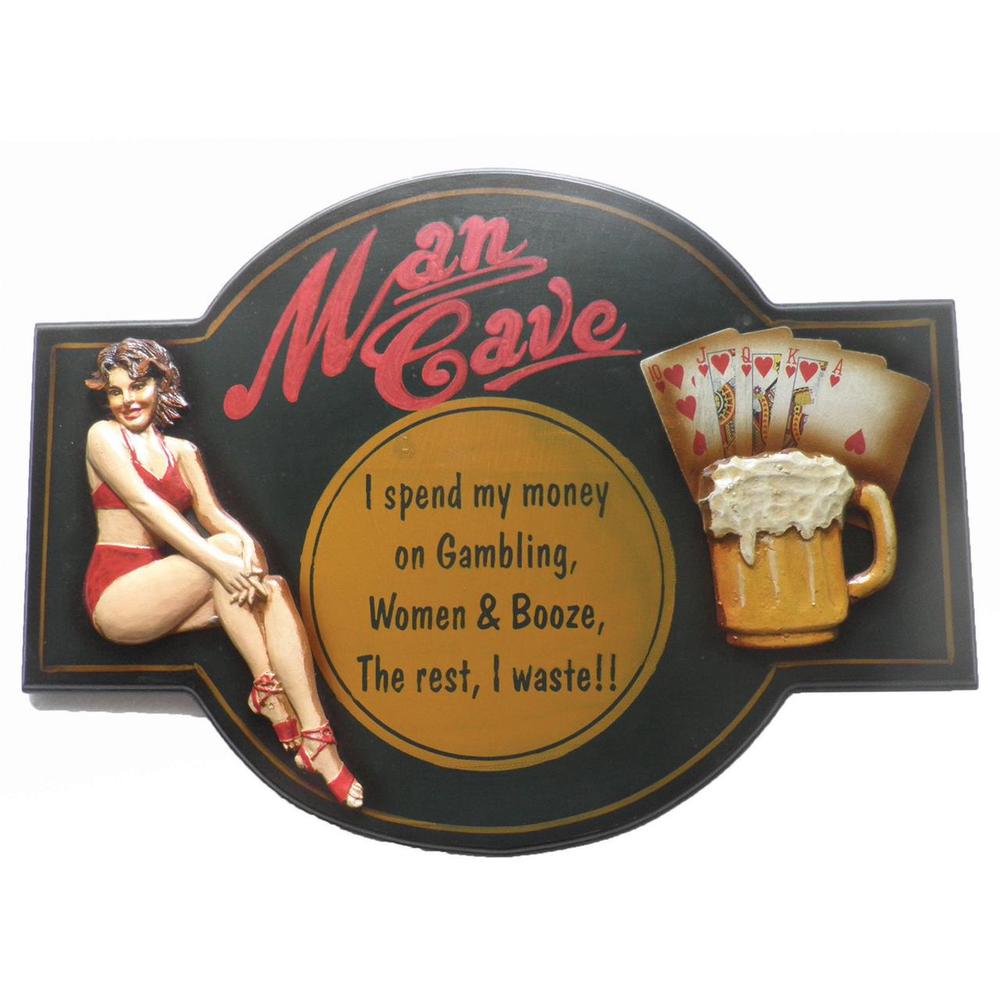 Wall Plaque Man Cave Spend, 9315455400307