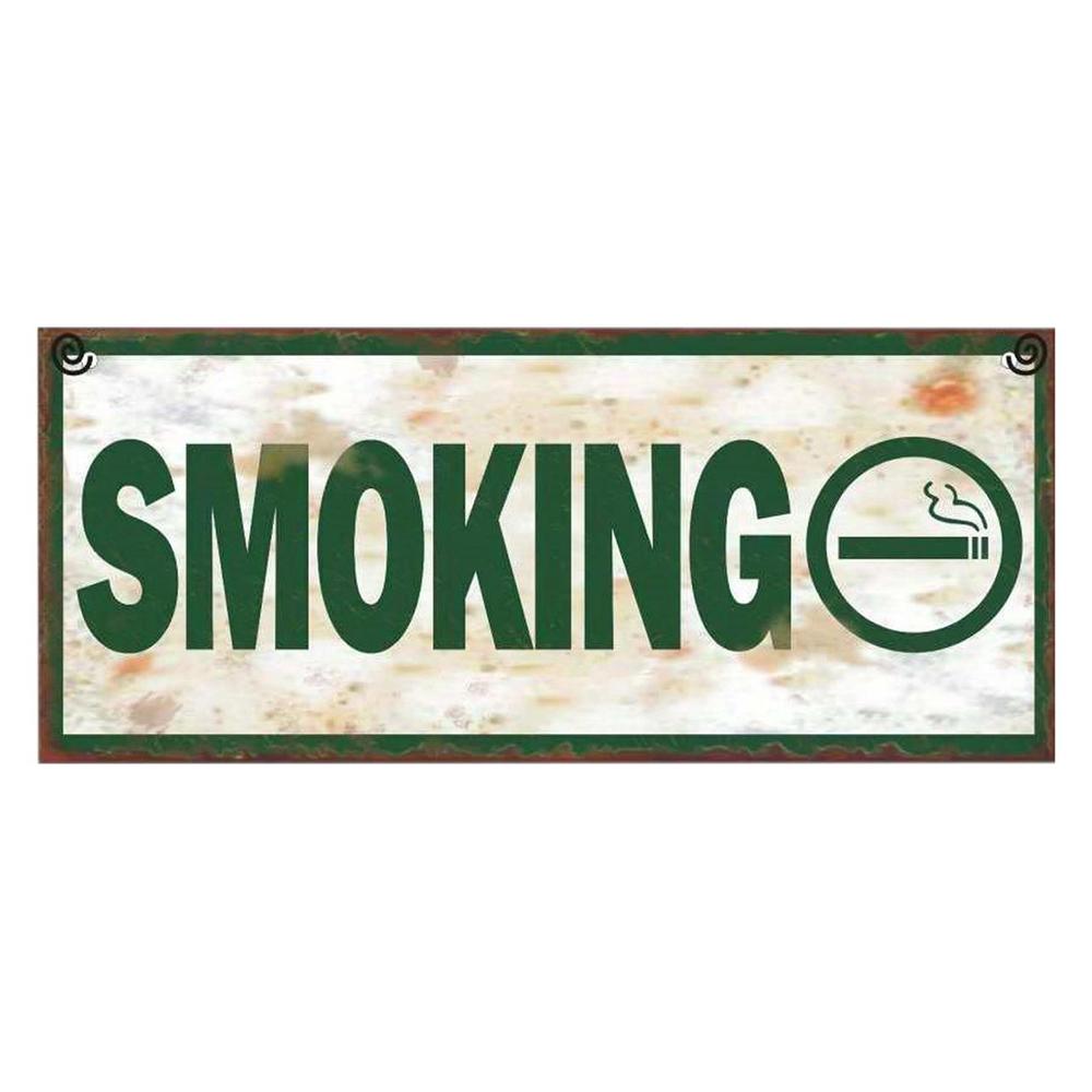 Metal Plaque - Smoking, 9315455401762