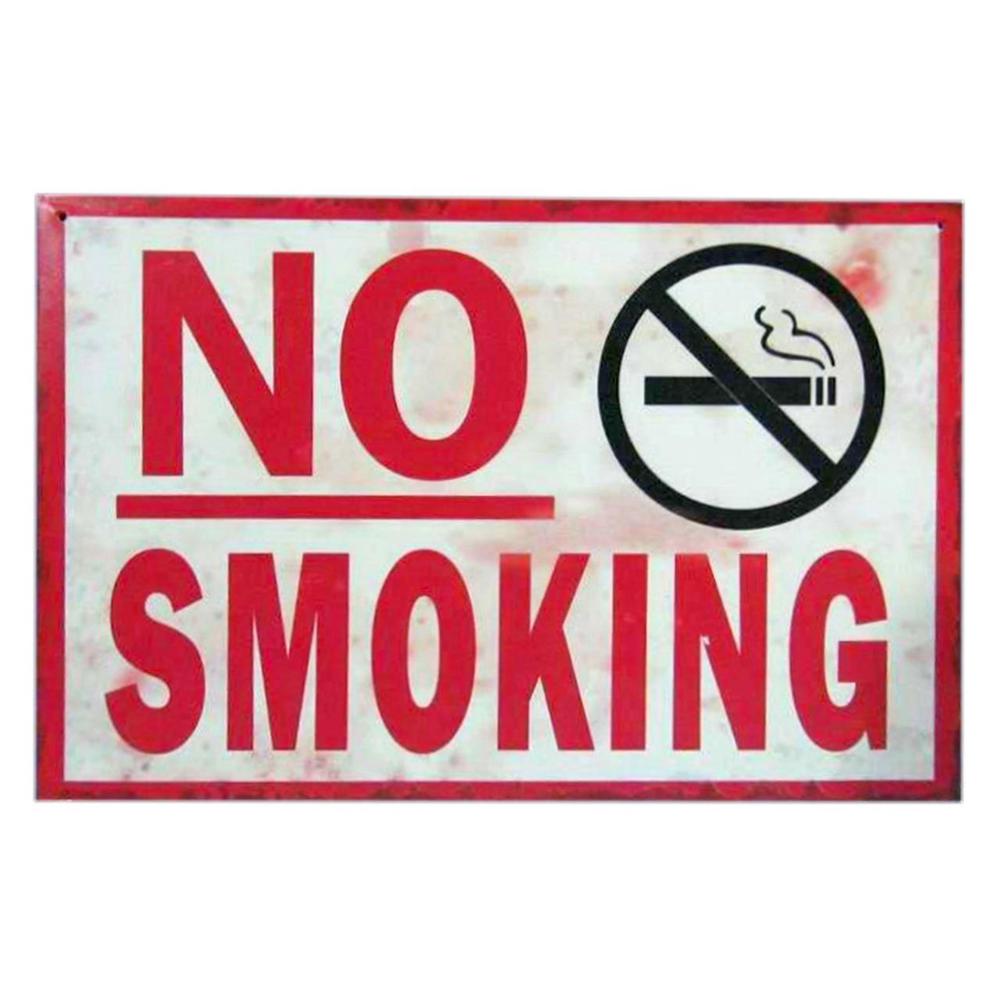 Metal Plaque - No Smoking, 9315455401779