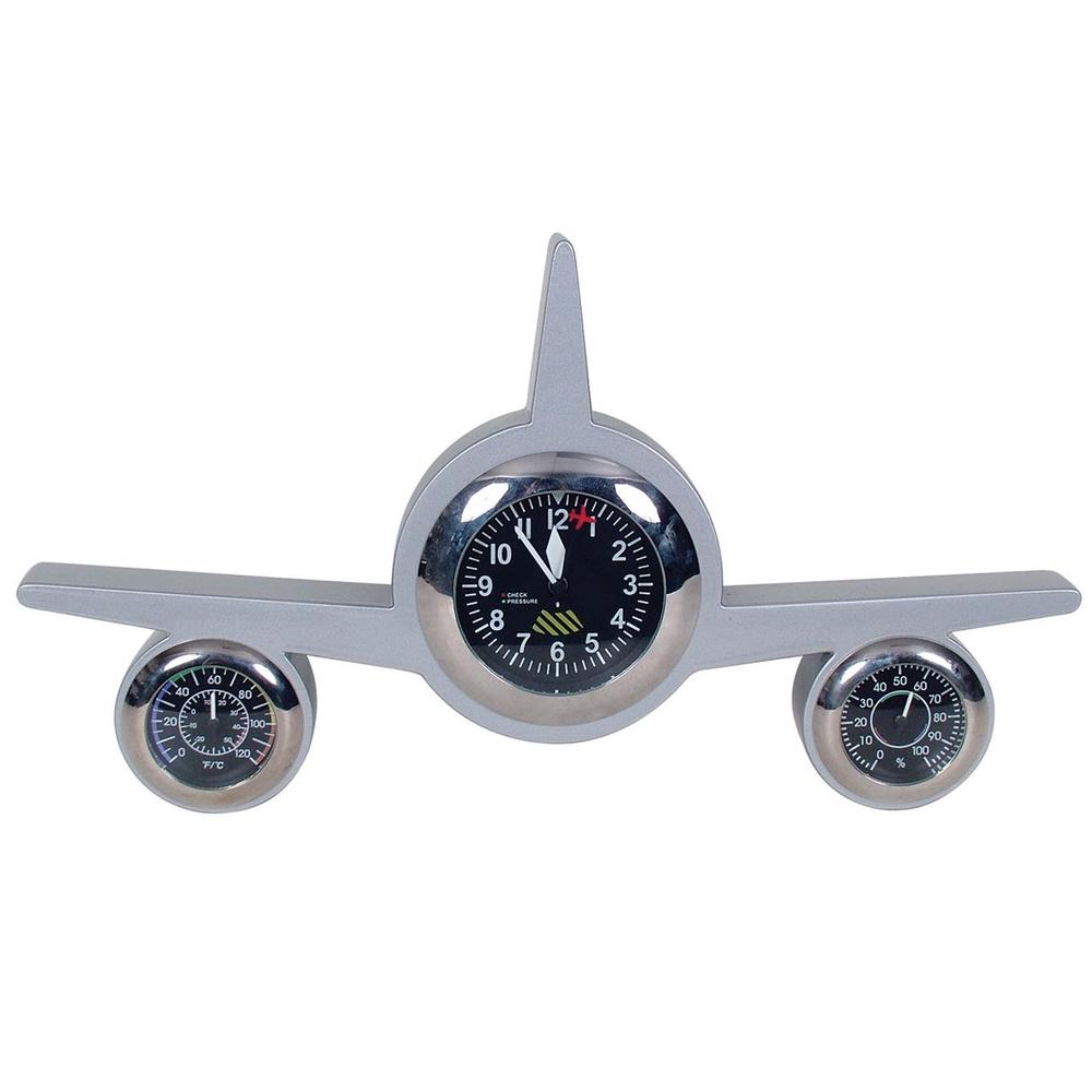 Retro Weather Clock (Plane Silver), 9315455411921