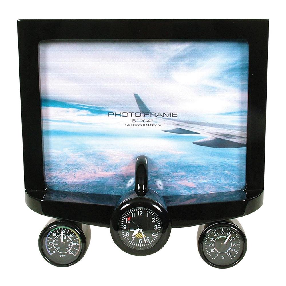 Retro Plane Photo Frame (Black), 9315455411983