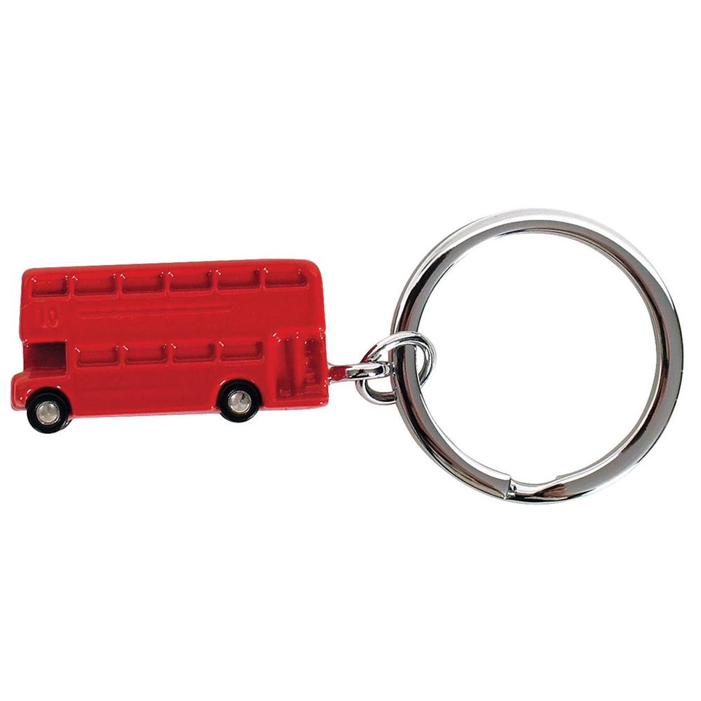 Double Decker Bus Keyring (Red), 9315455420244