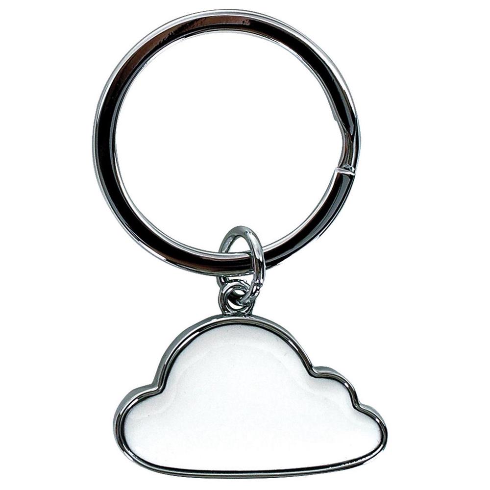 Cloud Shape Keyring (White), 9315455420404