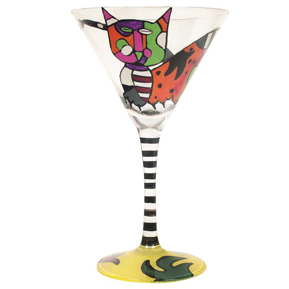 Coyote Hand Painted Martini (Picatso), 9315455466150