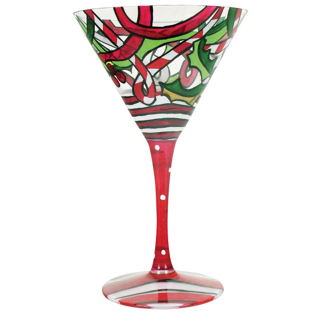 Coyote Hand Painted Martini (Holiday Spirits), 9315455466167