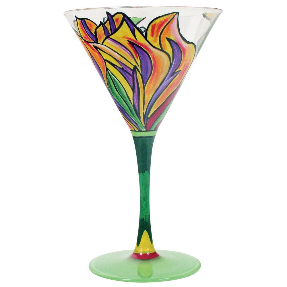 Coyote Hand Painted Martini (Paradise Tulip), 9315455466174