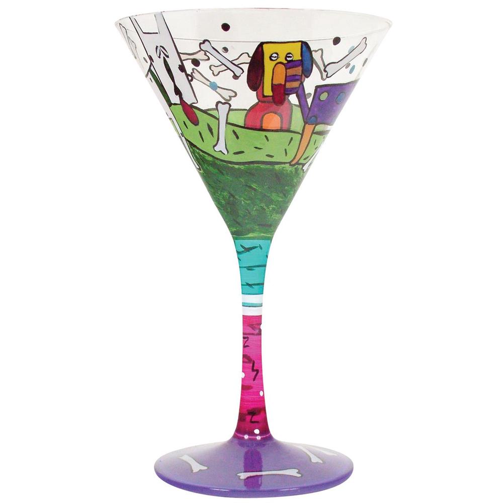 Coyote Hand Painted Martini (Dogatini), 9315455466181