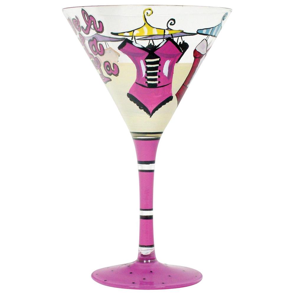 Coyote Hand Painted Martini (Oooh La La), 9315455466235