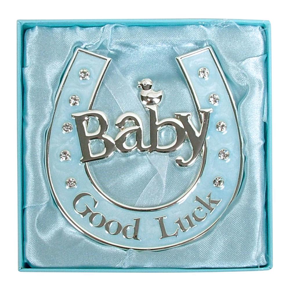 Goodluck Baby Horseshoe Gift (Blue), 9315455502513