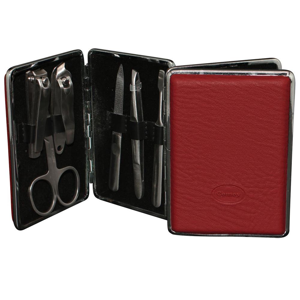 Fold Manicure Set, 6 Pieces (Red) - Large, 9315455613332