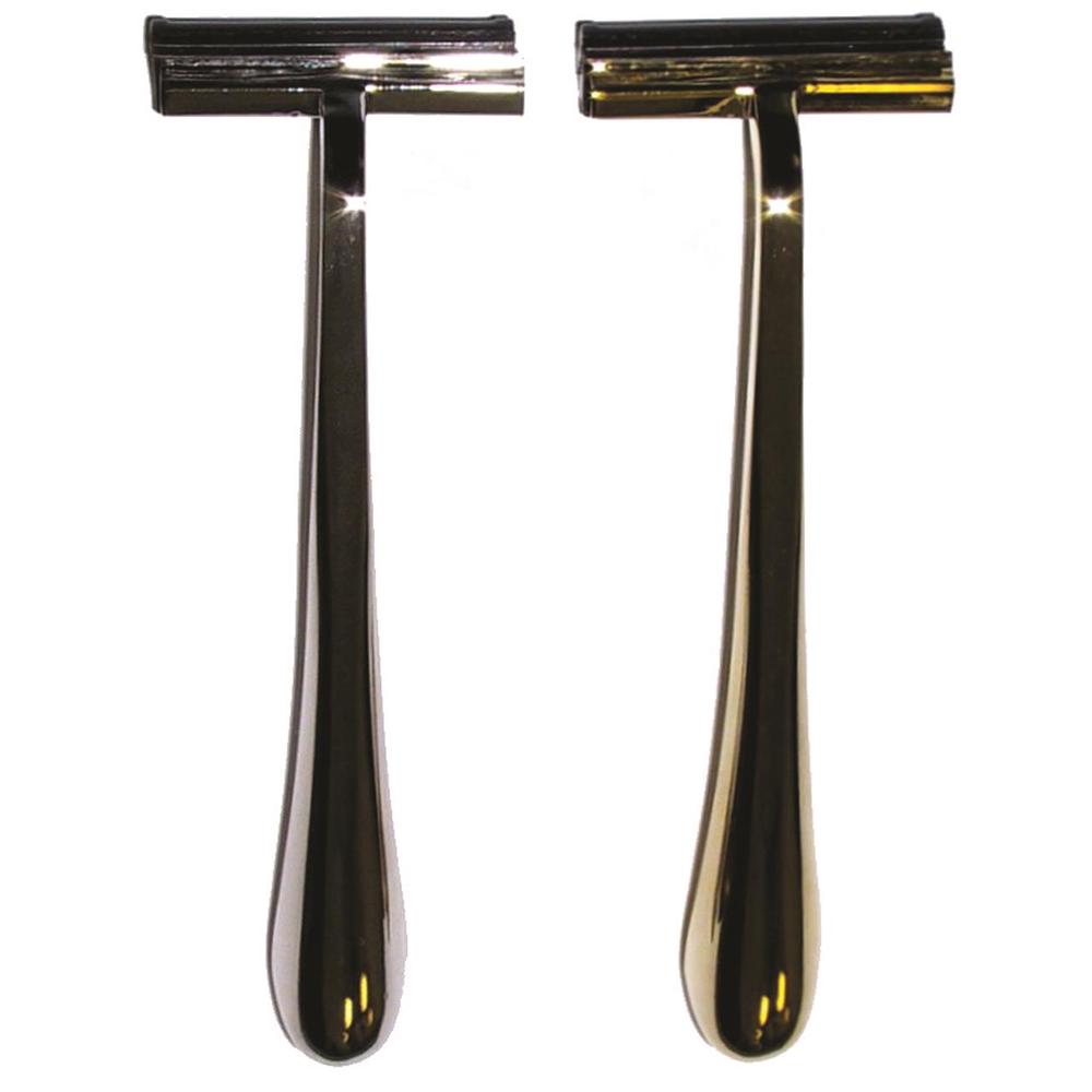 Comoy Deluxe Metal Razor Fixed Head (Gold), 9315455642967