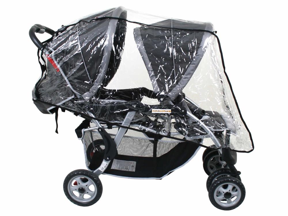 VeeBee Tandem Stroller Raincover With Dual Hoods