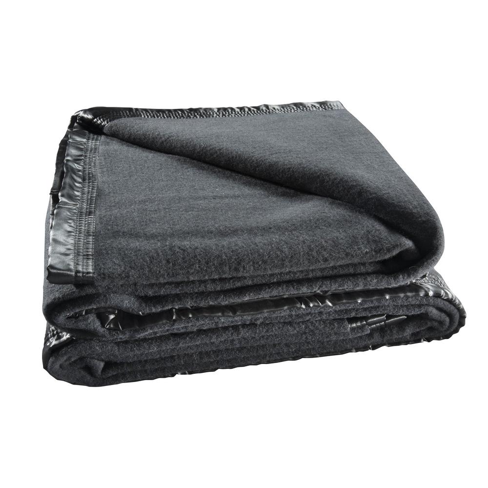Bianca Australian Wool Blanket (Charcoal) Super King Buy online at