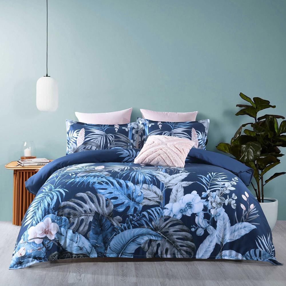 blue super king quilt cover