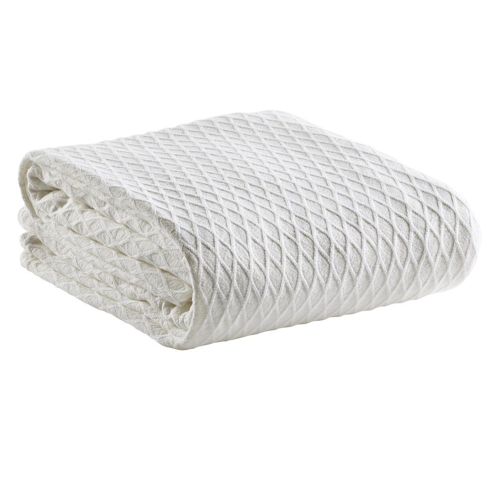 Bianca Gosford Blanket (White) - Single/Double, 9316751024068
