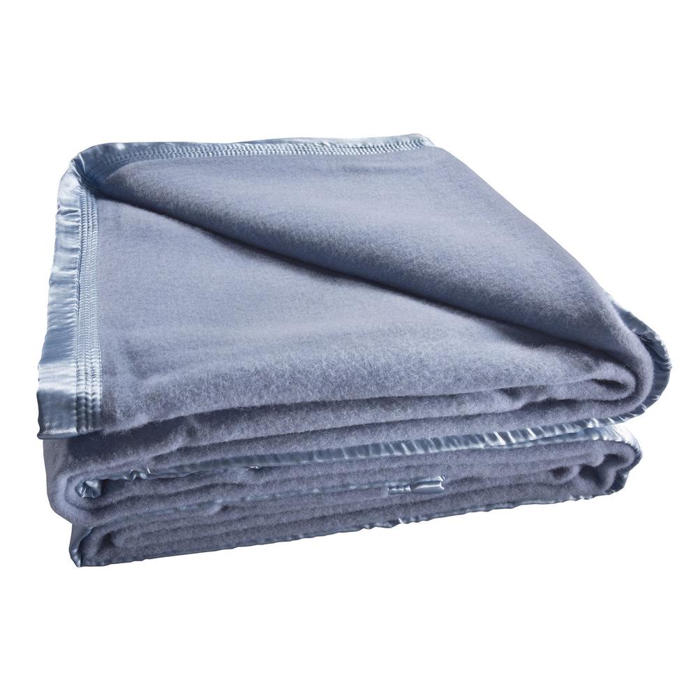 Bianca Australian Wool Blanket (Steel Blue) King Buy online at The Nile