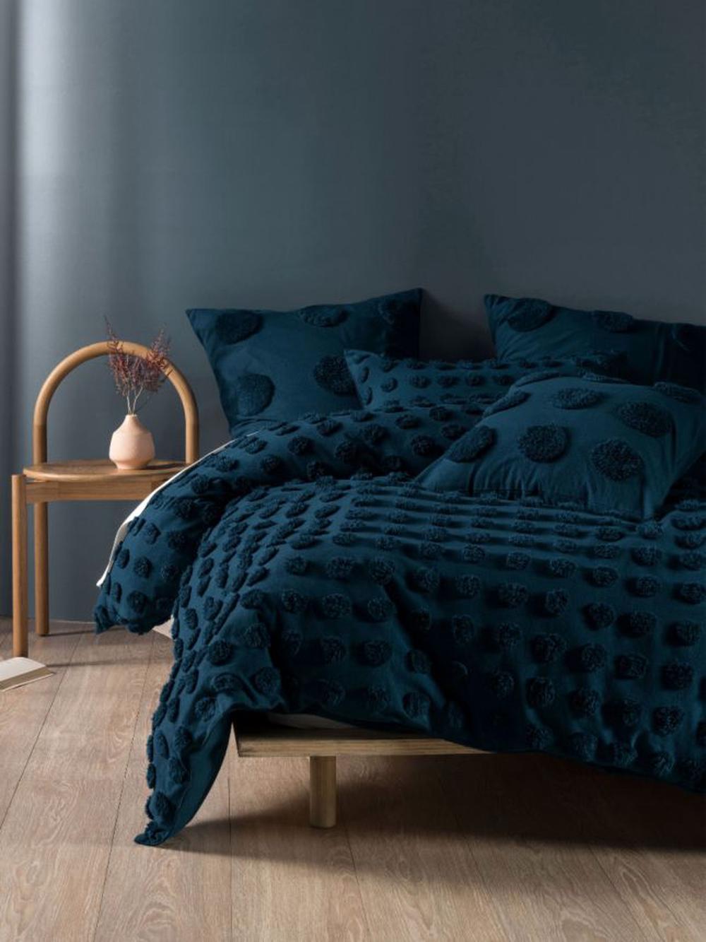 Linen House Haze Quilt Cover Set (Teal) SIngle Buy online at The Nile