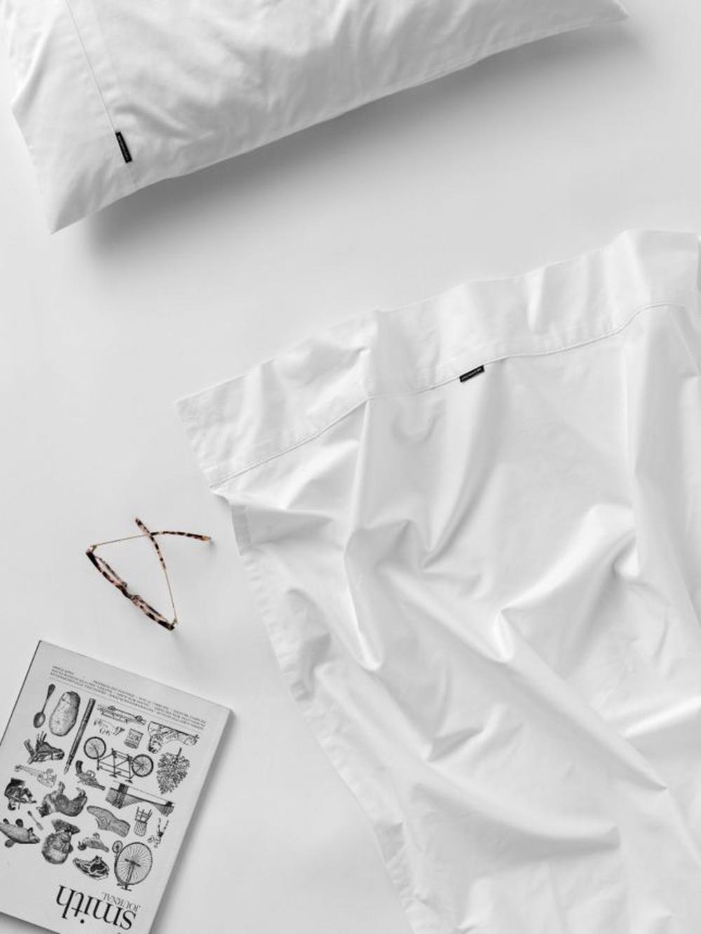 Linen House Augusta Fitted Sheet (White) - Long Single, 9317146442856