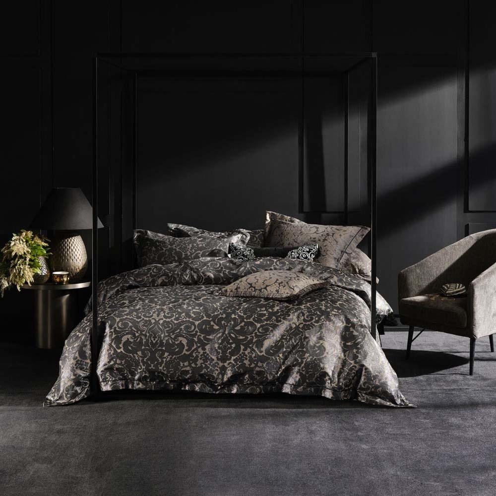 Grace By Linen House Adalina Quilt Cover Set (Black) - Queen | Buy ...