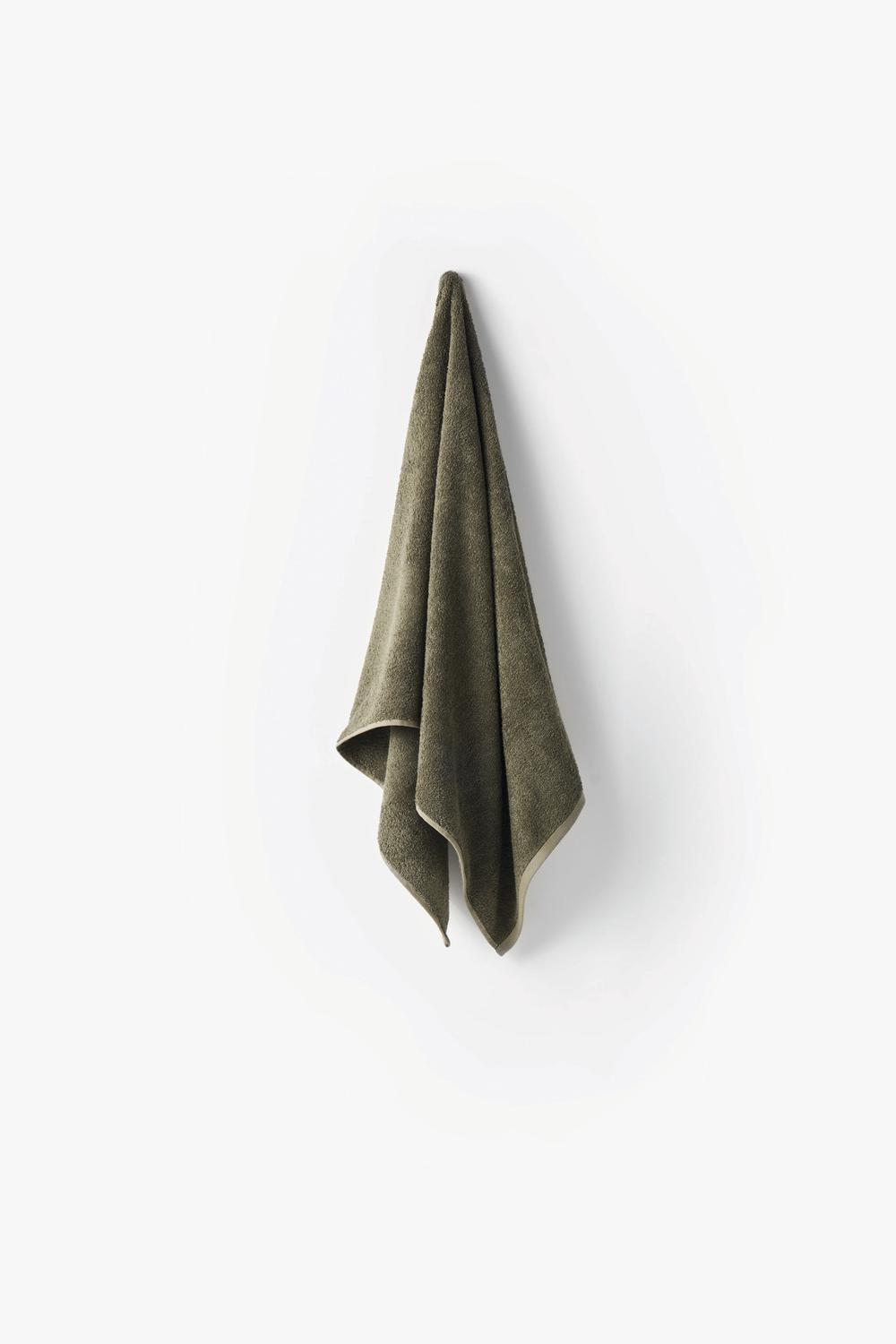 Linen House Nara Face Washer (Moss), 9317146456389