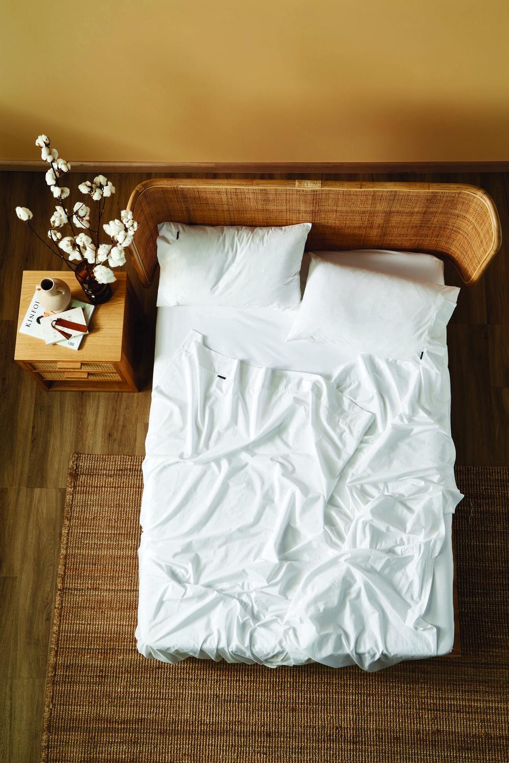 Linen House Terra Sheet Set (White) Single Buy online at The Nile