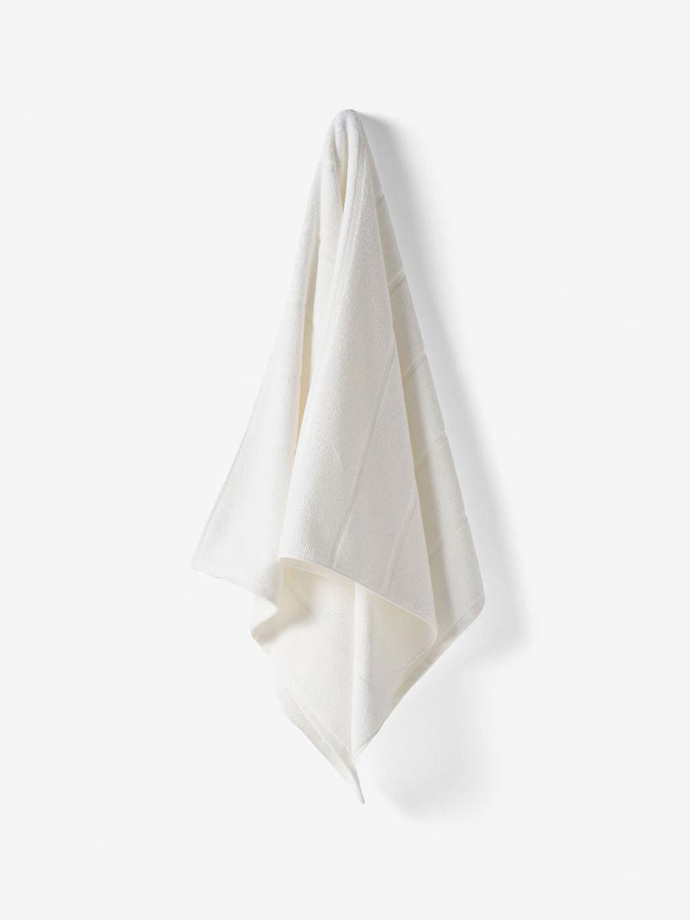 800 GSM Velour Stripe Bath Mat (White), 9317146467644