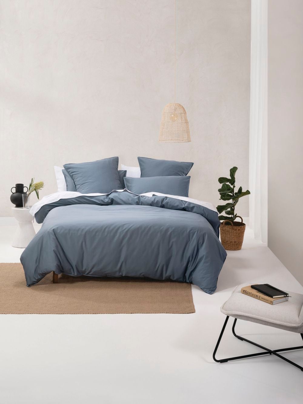 Linen House Nara Quilt Cover Set (Bluestone) - Single by Linen House - ISBN: 9317146468436