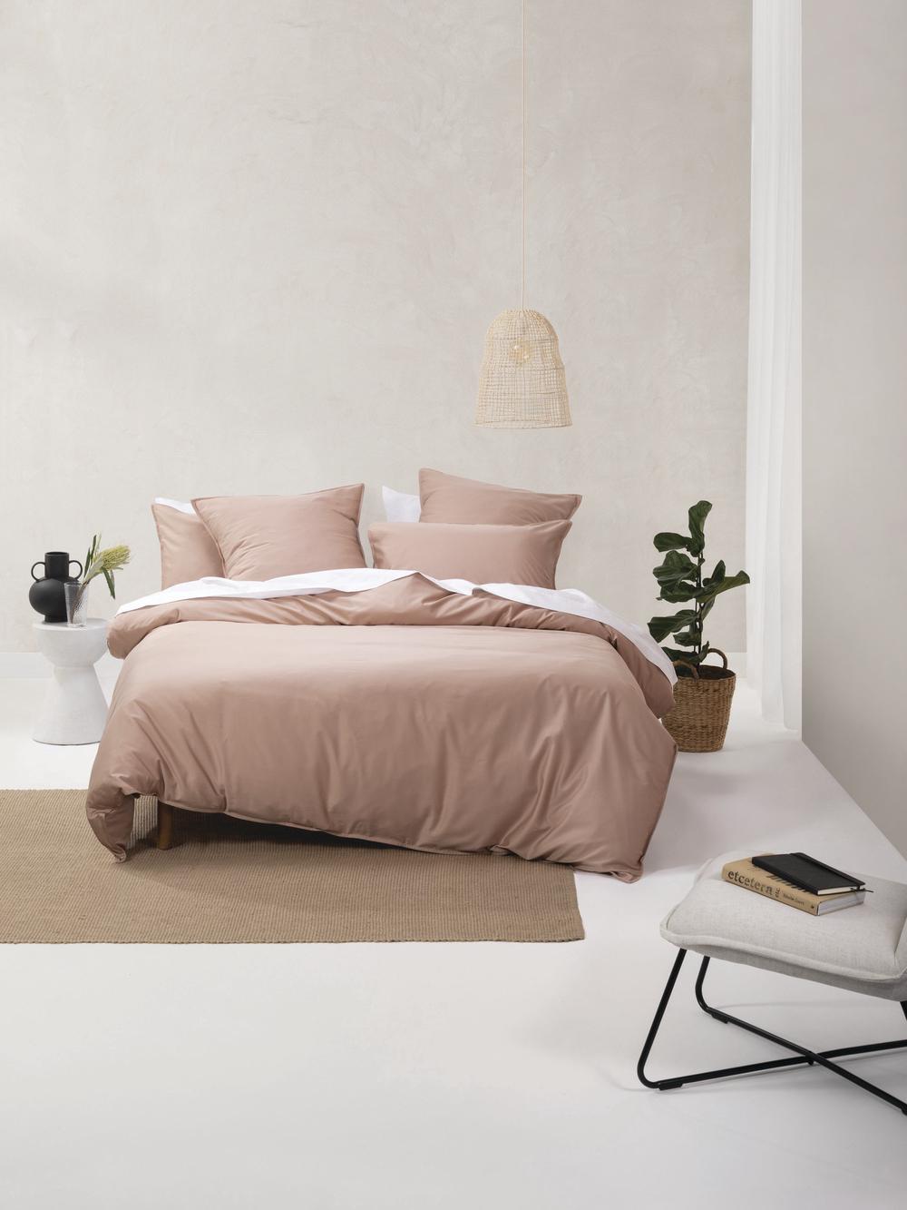 Linen House Nara Quilt Cover Set (Clay) - Super King, 9317146468535