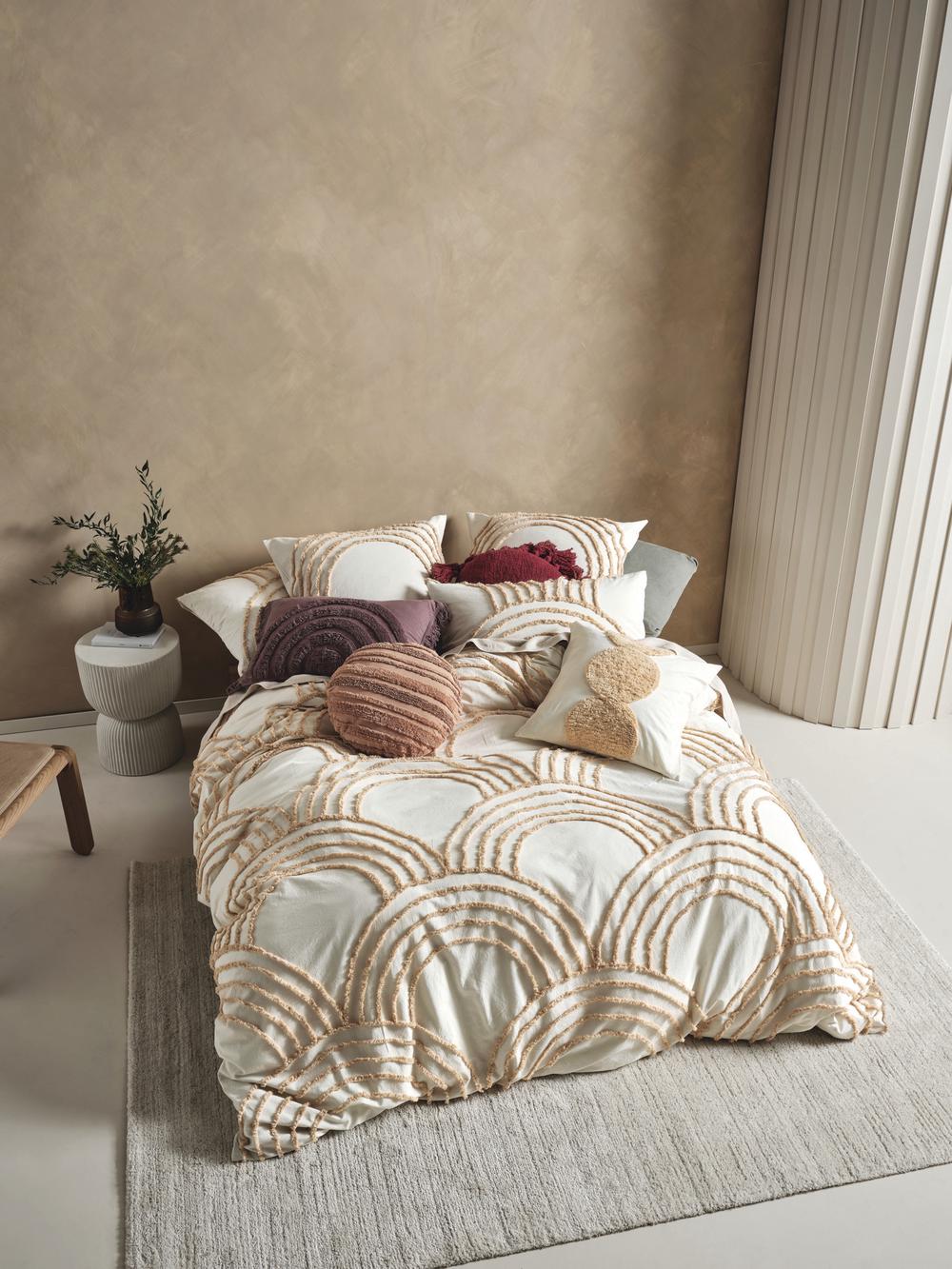 Linen House Ojai Quilt Cover Set (Sugar) Queen Buy online at The Nile