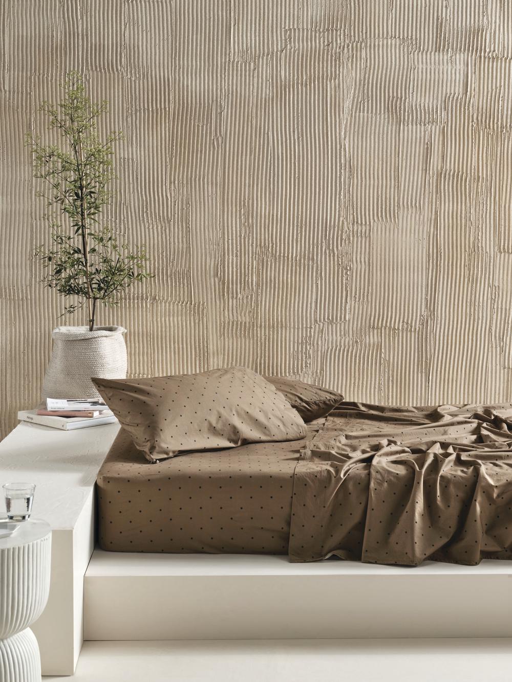 Linen House Vivienne Sheet Set (Timber) Single Buy online at The Nile