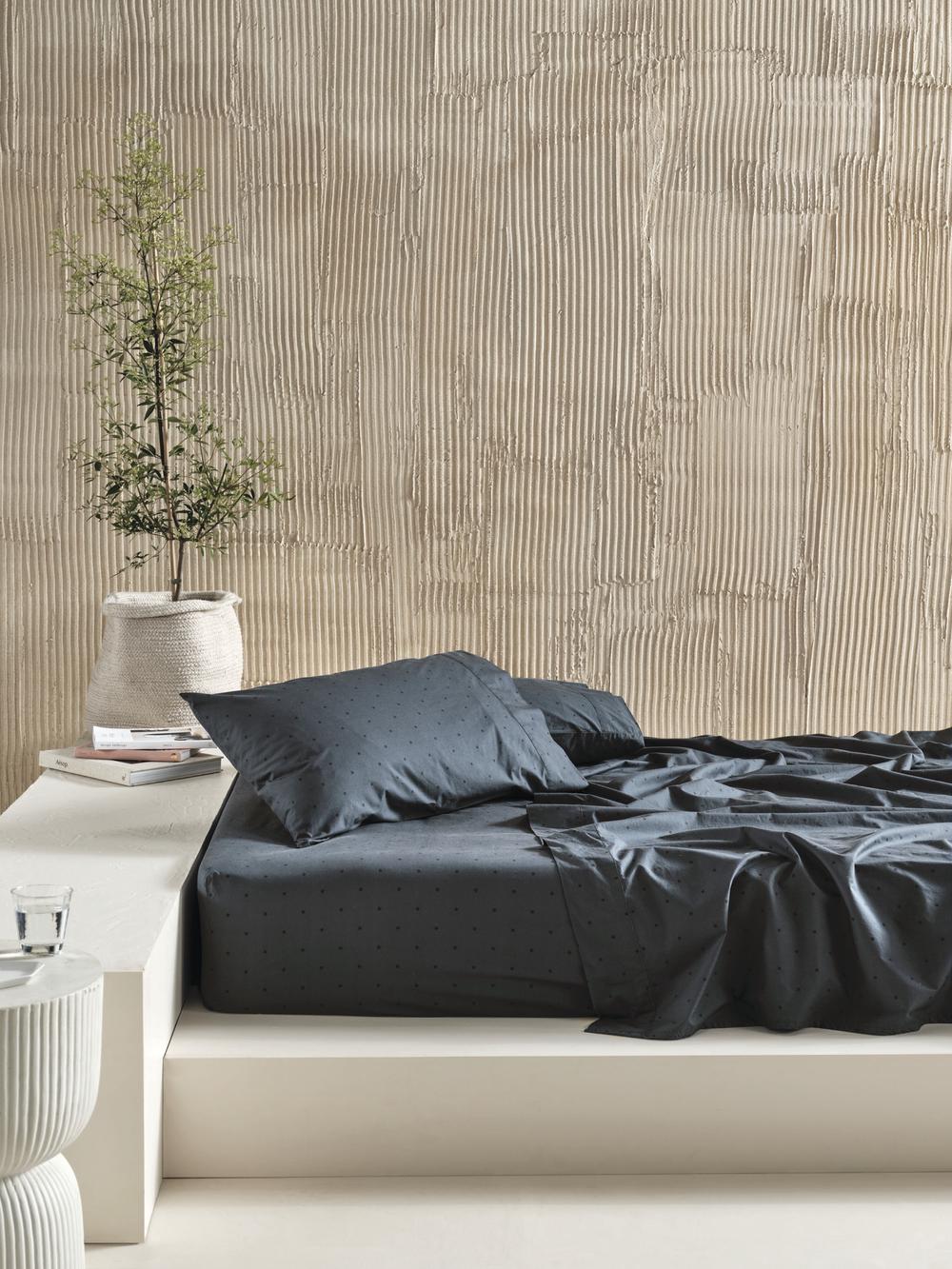 Linen House Vivienne Sheet Set (Slate) King Buy online at The Nile