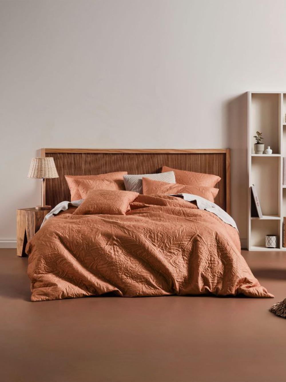 Linen House Isadora Quilt Cover Set (Brandy) King Buy online at The