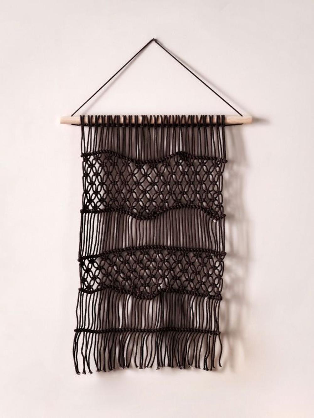 Linen House Farah Wall Hanging (Espresso) - 50x65cm, 9317146479654