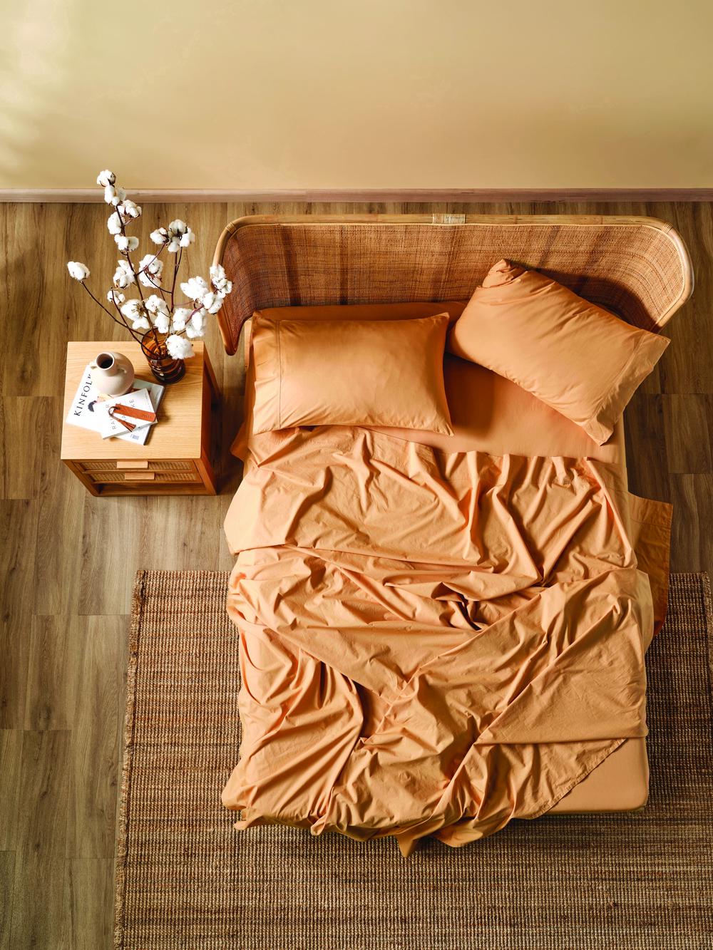 Linen House Terra Sheet Set (Caramel) King Buy online at The Nile