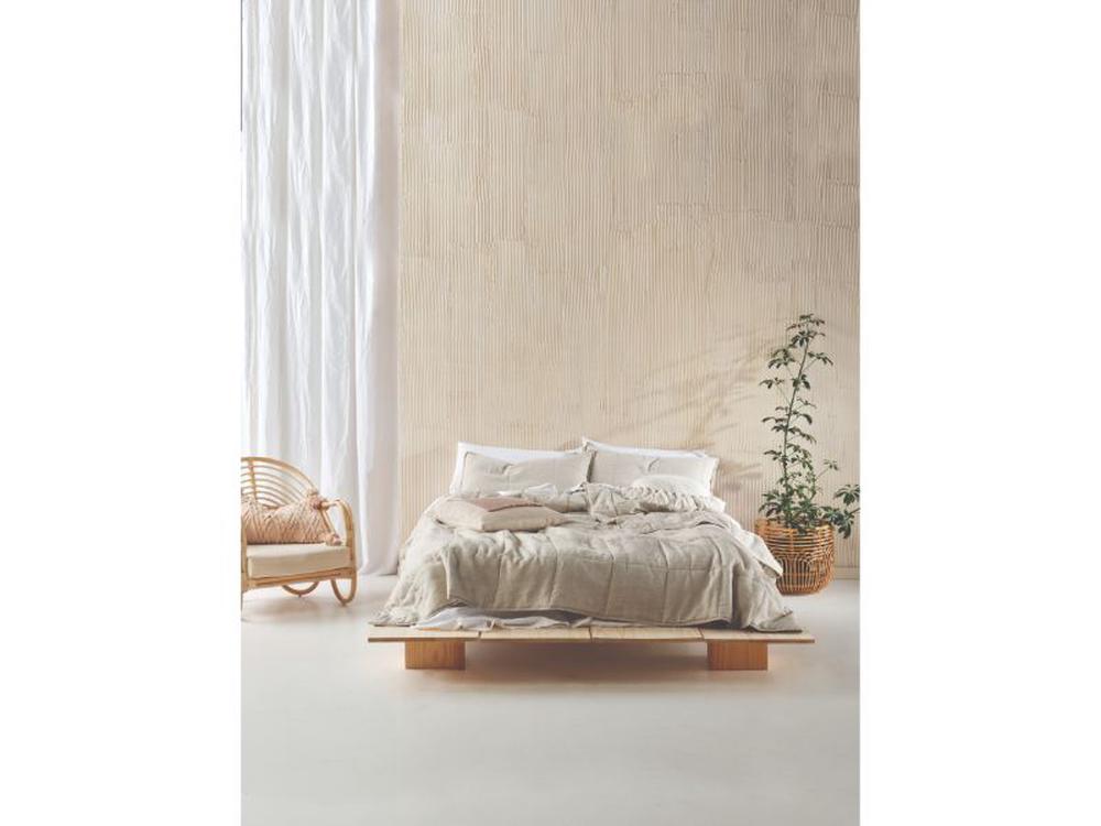 Linen House Nimes Coverlet (Natural) - 240x260cm, 9317146484573