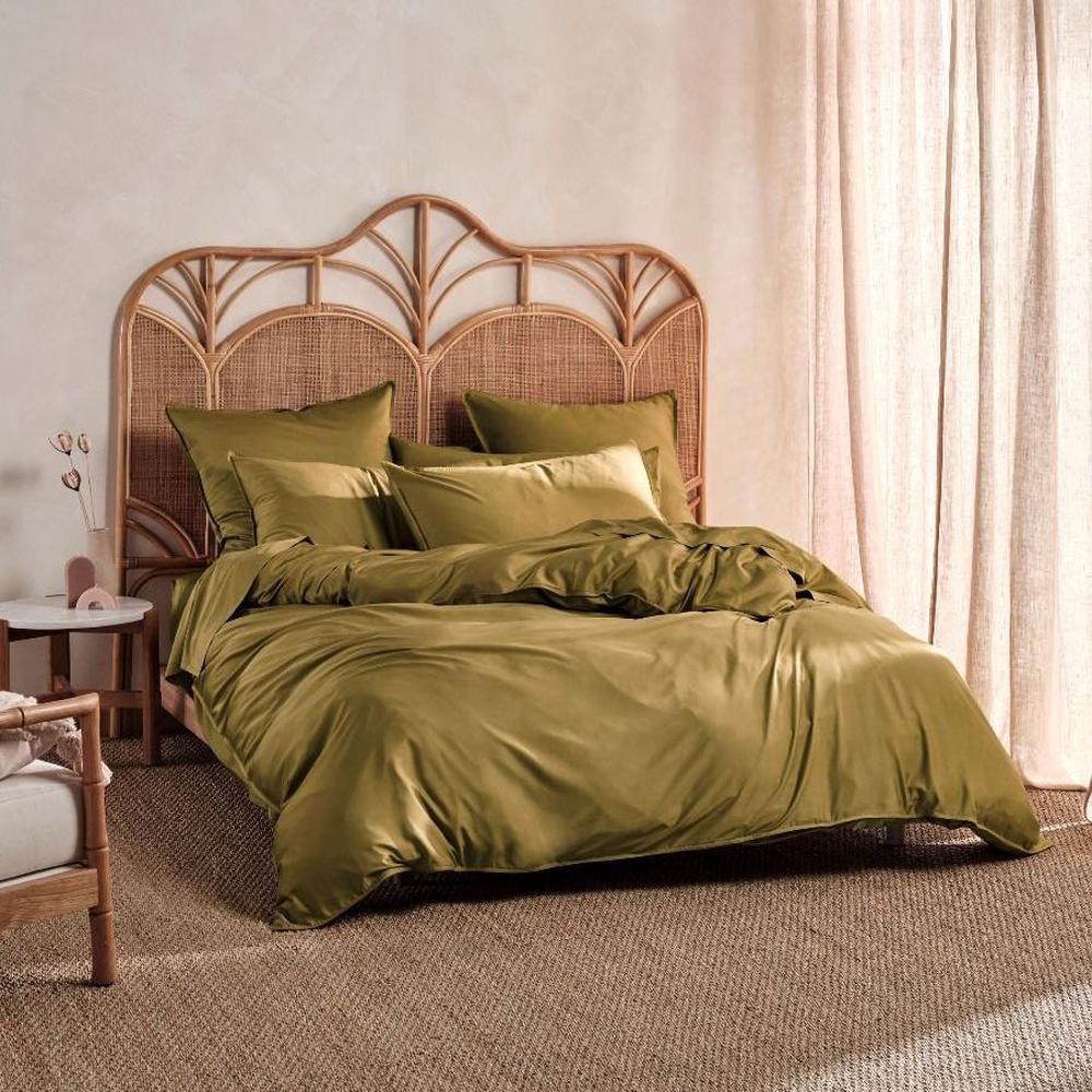 Linen House Nara Quilt Cover Set (Bronze) Queen Buy online at The Nile