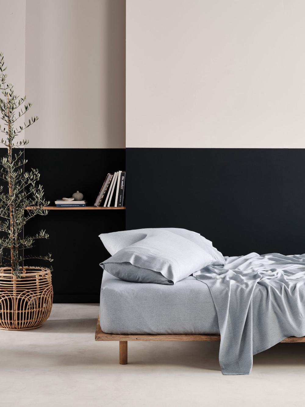 Linen House Rejeaneration Rialta Sheet Set (Silver) - Single, 9317146489257