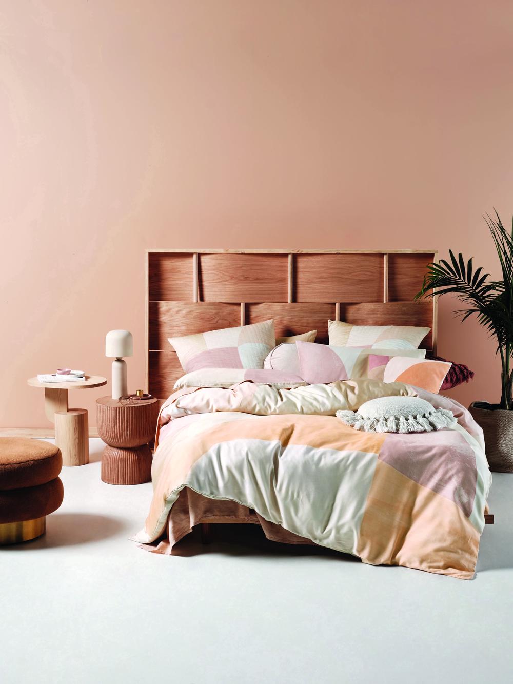 Linen House Eisha Quilt Cover Set (Sand) King Buy online at The Nile