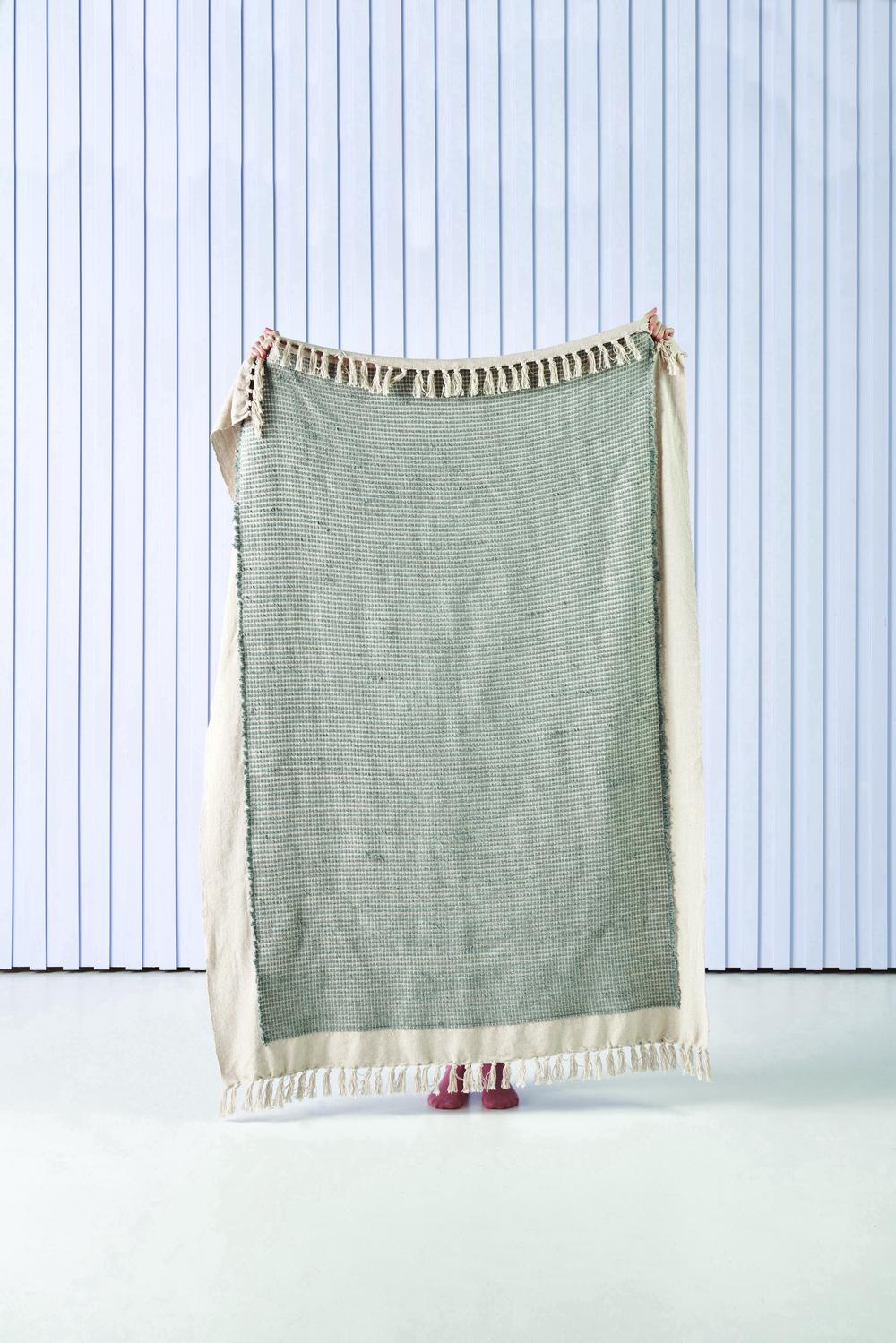Linen House Cadiza Throw (Mineral) 130x170cm Buy online at The Nile
