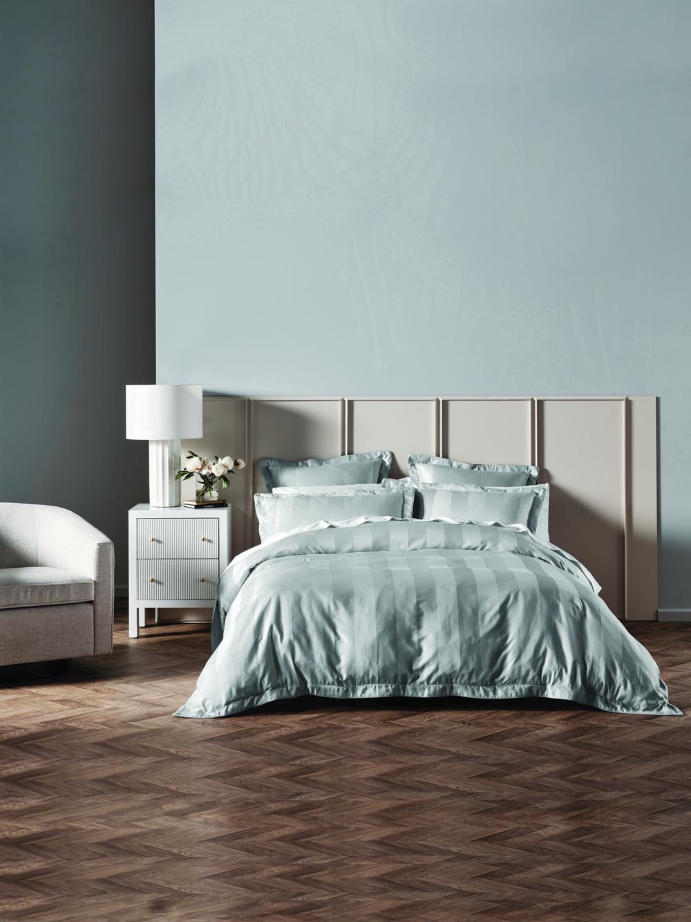 Grace By Linen House Francesco Quilt Cover Set (Silver) - King, 9317146492714