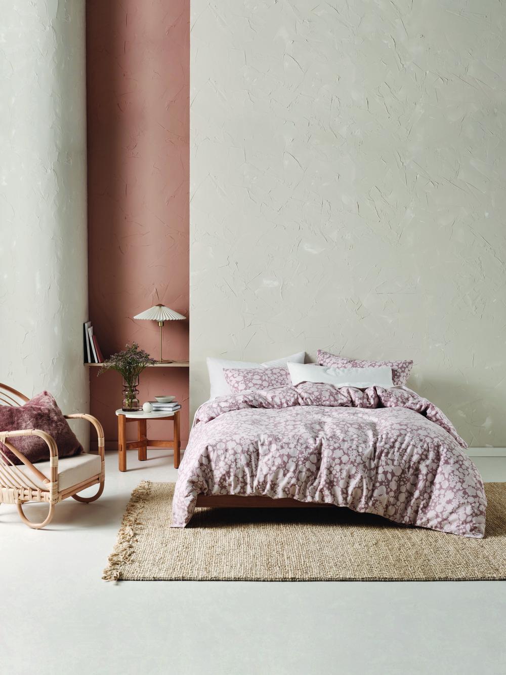 Linen House Brea Printed Flannelette Quilt Cover Set Queen Buy