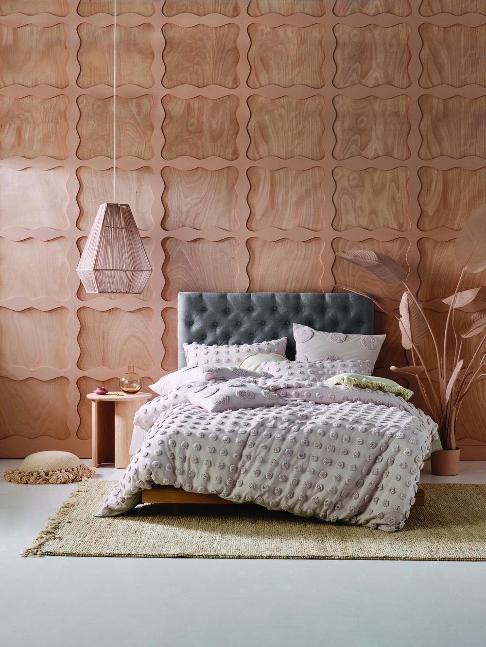 Linen House Haze Quilt Cover Set (Wisteria) Single Buy online at