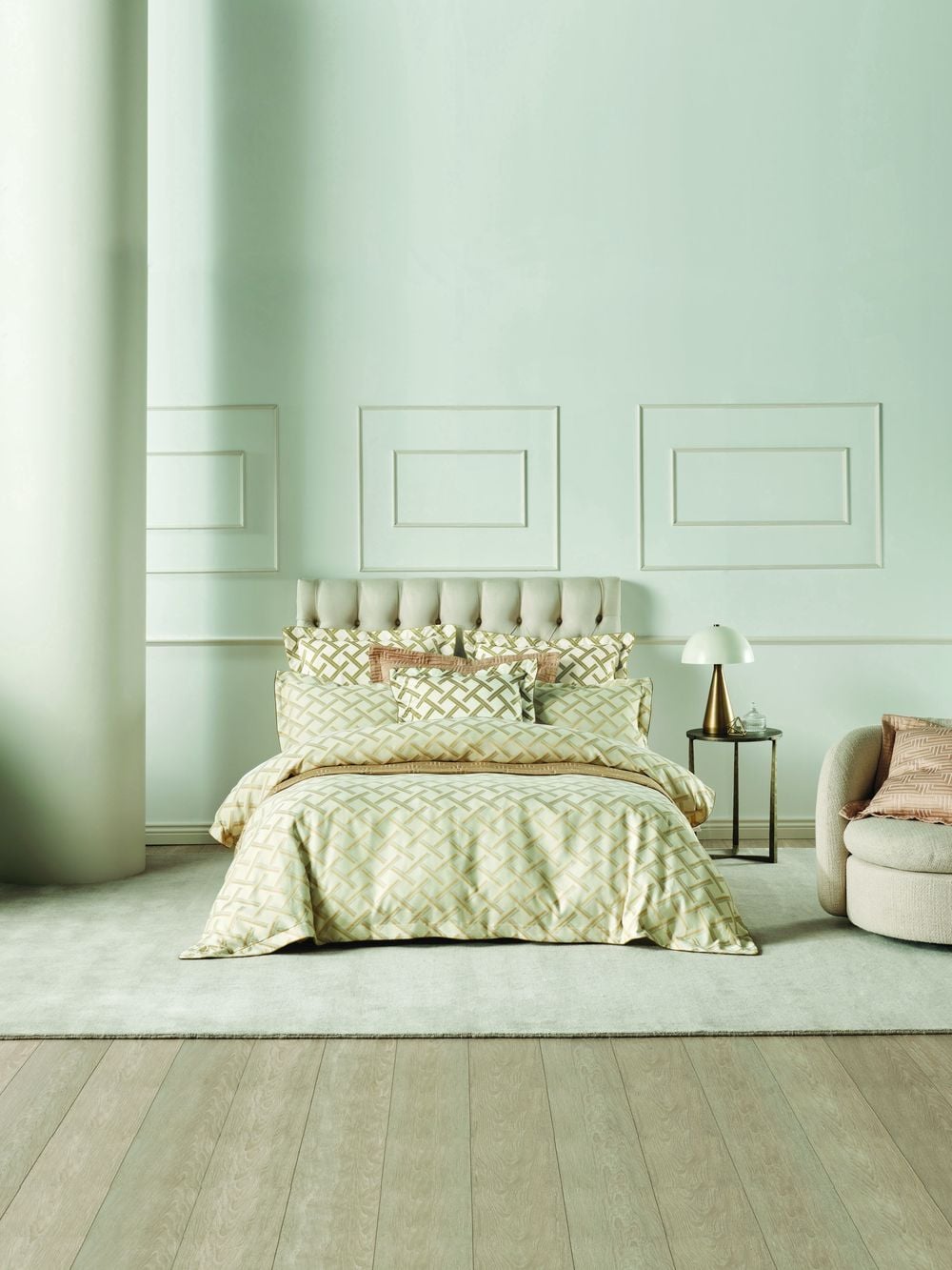 Grace By Linen House Valeria Quilt Cover Set (Champagne) - King by Grace By Linen House - ISBN: 9317146511170