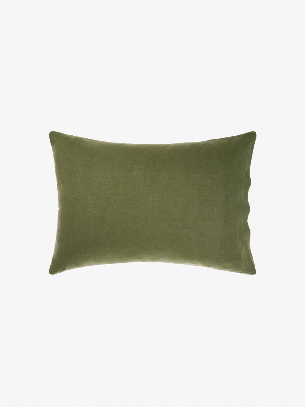 Nimes Moss Linen Standard Pillowcase - 48x73cm, 9317146522381