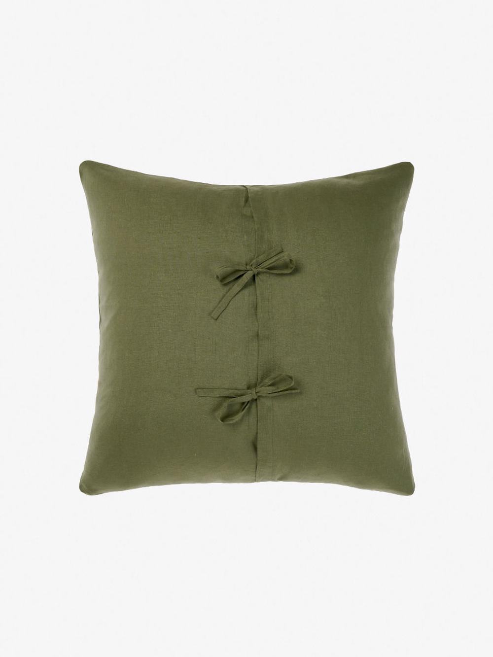 Nimes Moss Linen European Pillowcase - 65x65cm, 9317146522398