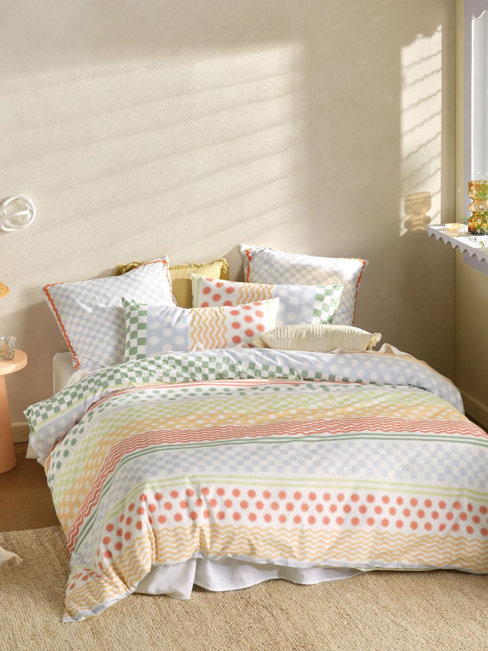 Noto Quilt Cover Set - Super King, 9317146527225