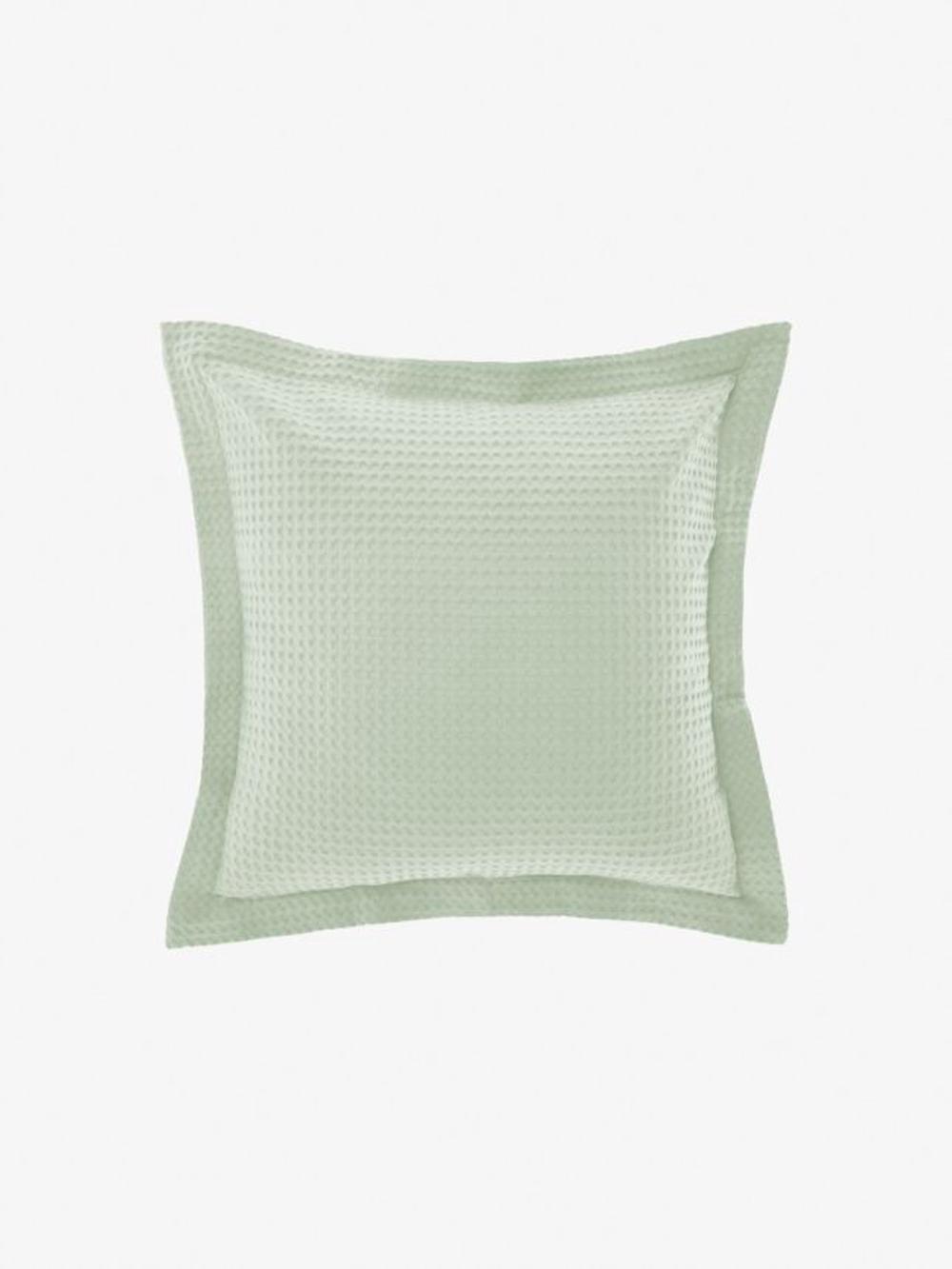 Linen House Deluxe Waffle European Pillowcase (Eucalyptus) - 65x65cm, 9317146532885