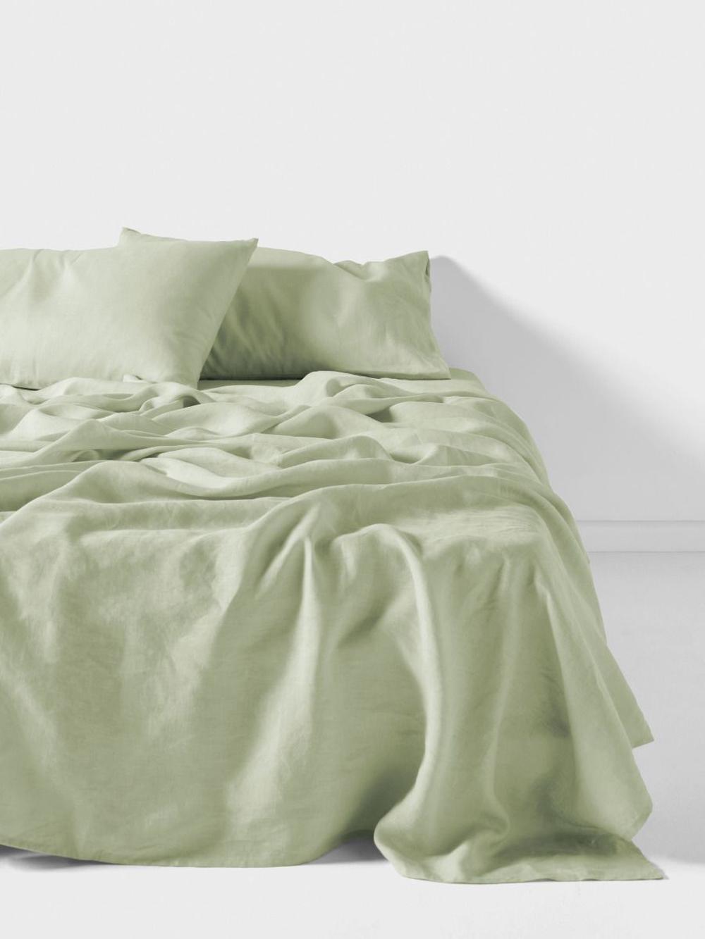 Linen House Nimes Wasabi Sheet Set - Queen, 9317146535329