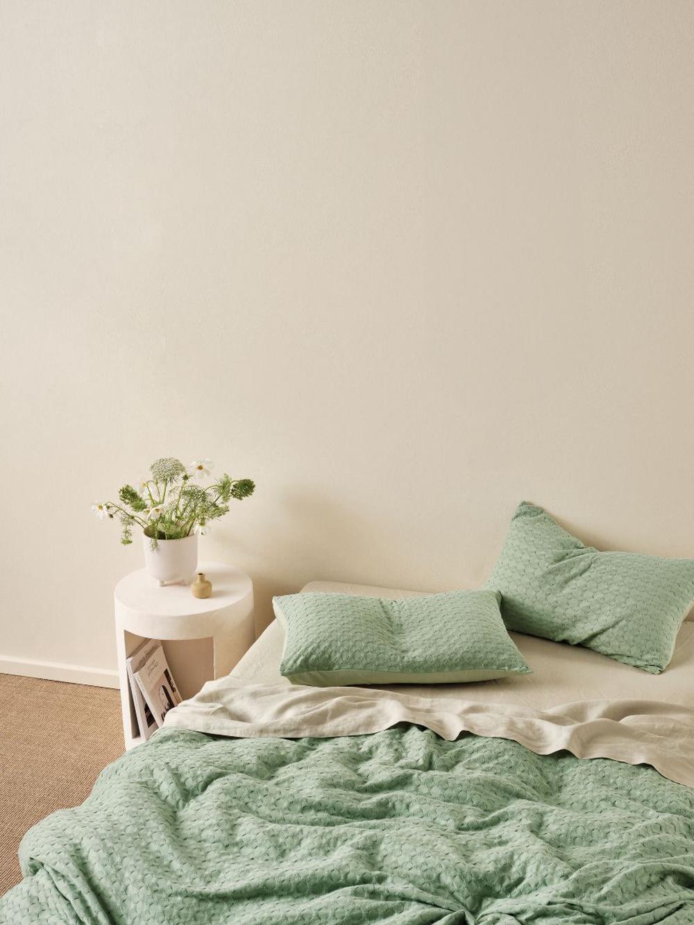 Linen House Vista Quilt Cover Set (Leaf) - King, 9317146537422